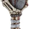 Dark Collection~B4726P9 Black Heart Bleeds Goblet 18cm, Resin w. Stainless Steel