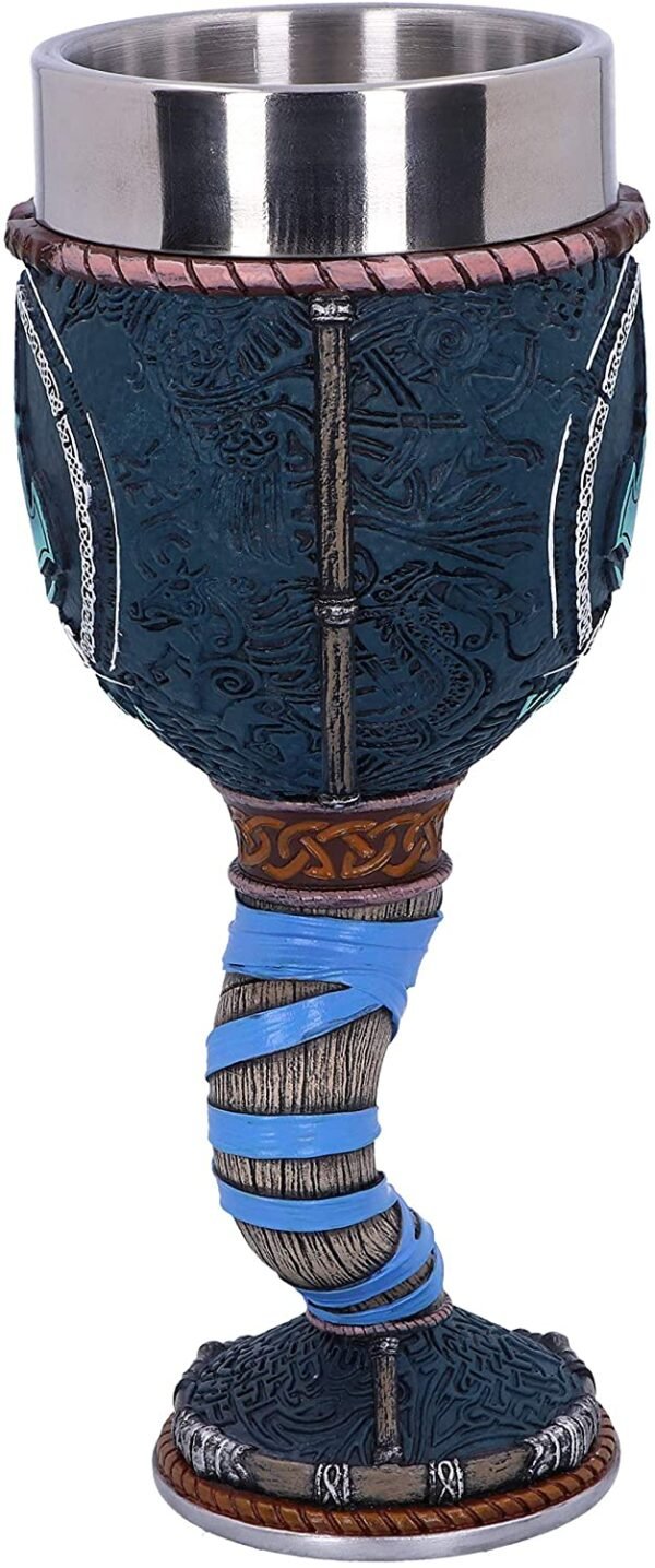Officially Licensed Assassins Creed Valhalla Viking Game Goblet, Resin w. Stainless Steel