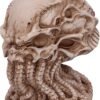 Artist Collections~ James Ryman Green Cthulhu Skull Figurine Ornament, Natural, 20cm