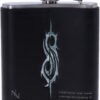 Band Merchandise~ B5218R0 Officially Licensed Slipknot Flaming Goat Logo Hip Flask, Stainless Steel