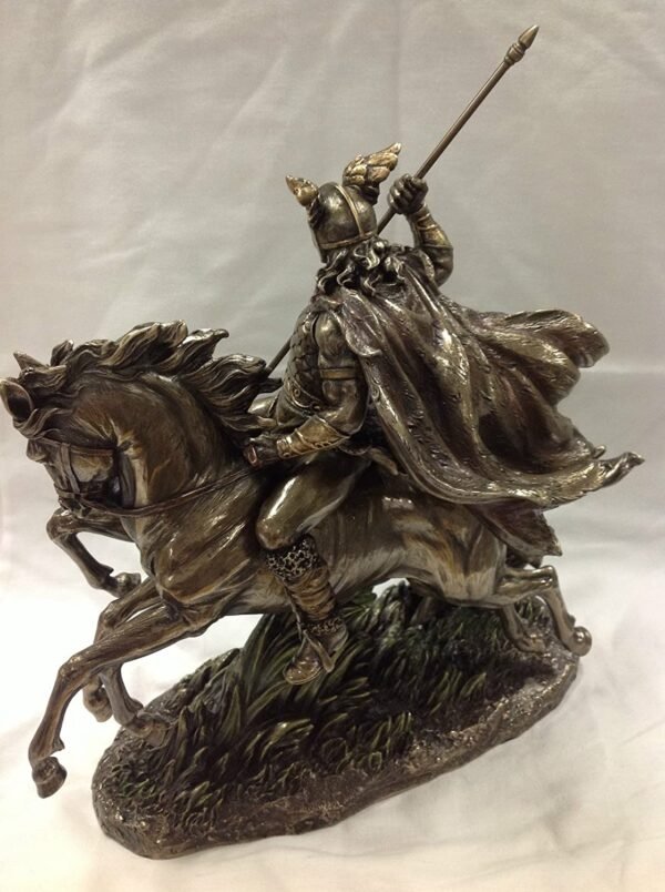 Magic  Collection~Odin Riding Sleipnir Sculpture Followed by Wolf