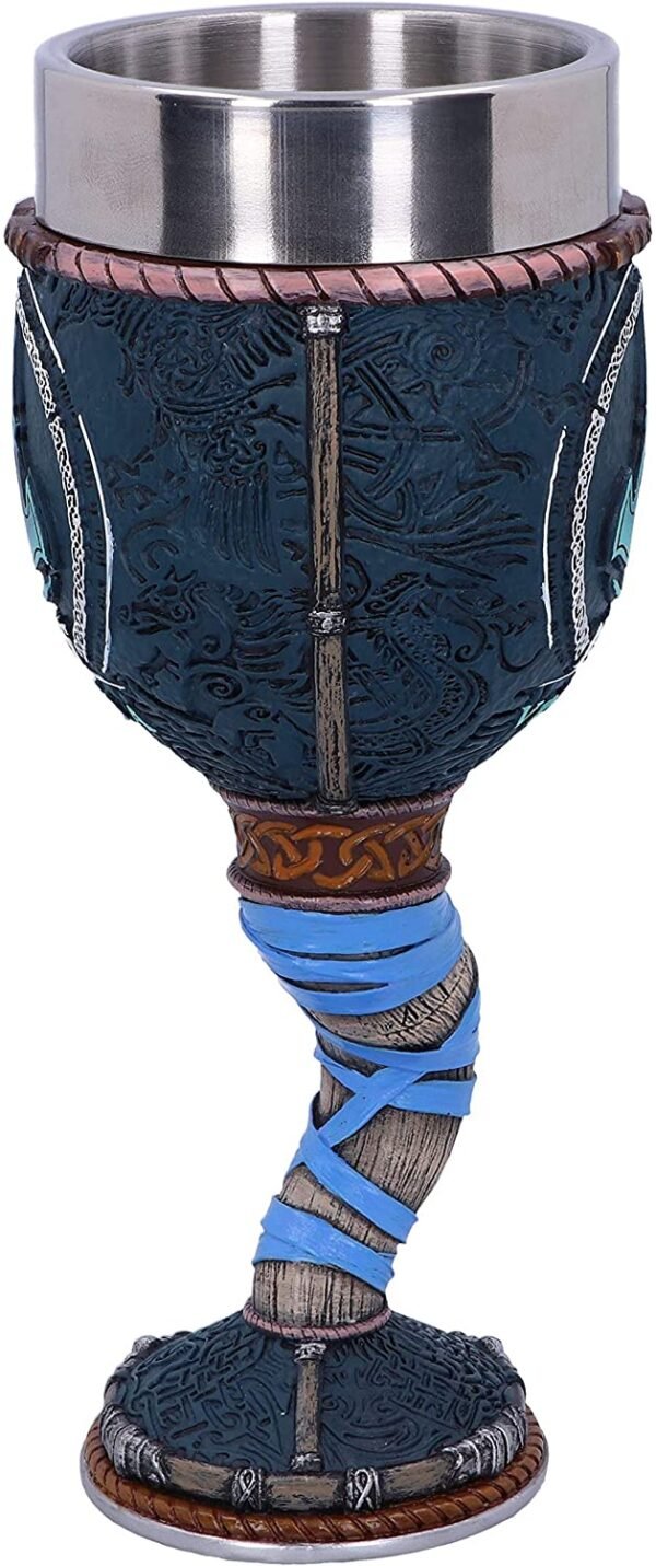 Officially Licensed Assassins Creed Valhalla Viking Game Goblet, Resin w. Stainless Steel