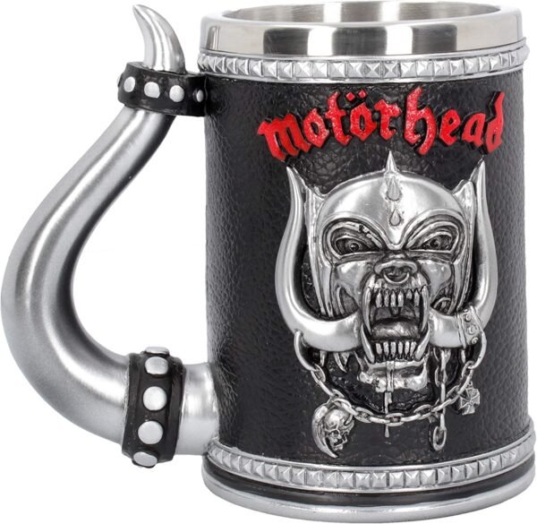 Magicun N.Giftware~Motorhead Tankard Mug 14cm Black, Resin w/Stainless Steel Insert