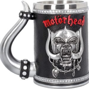 Band Merchandise~ B4121M8 Motorhead Tankard Mug 14cm Black, Resin w/Stainless Steel Insert