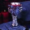 Dark Collection~B4726P9 Black Heart Bleeds Goblet 18cm, Resin w. Stainless Steel