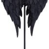 Magicun N.Giftware~Dark Angel Gothic Fallen FAE Wing Sculpture Figurine, 26cm, Black