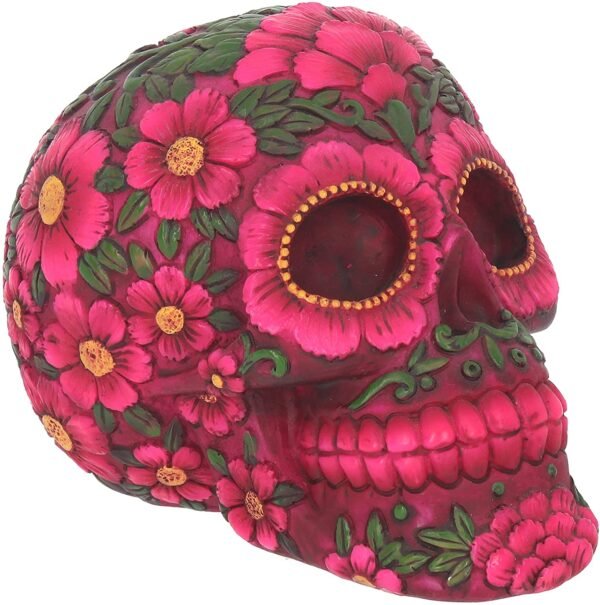 Dark Collection~Sugar Petal Skull 14.5cm, resin, Pale Pink
