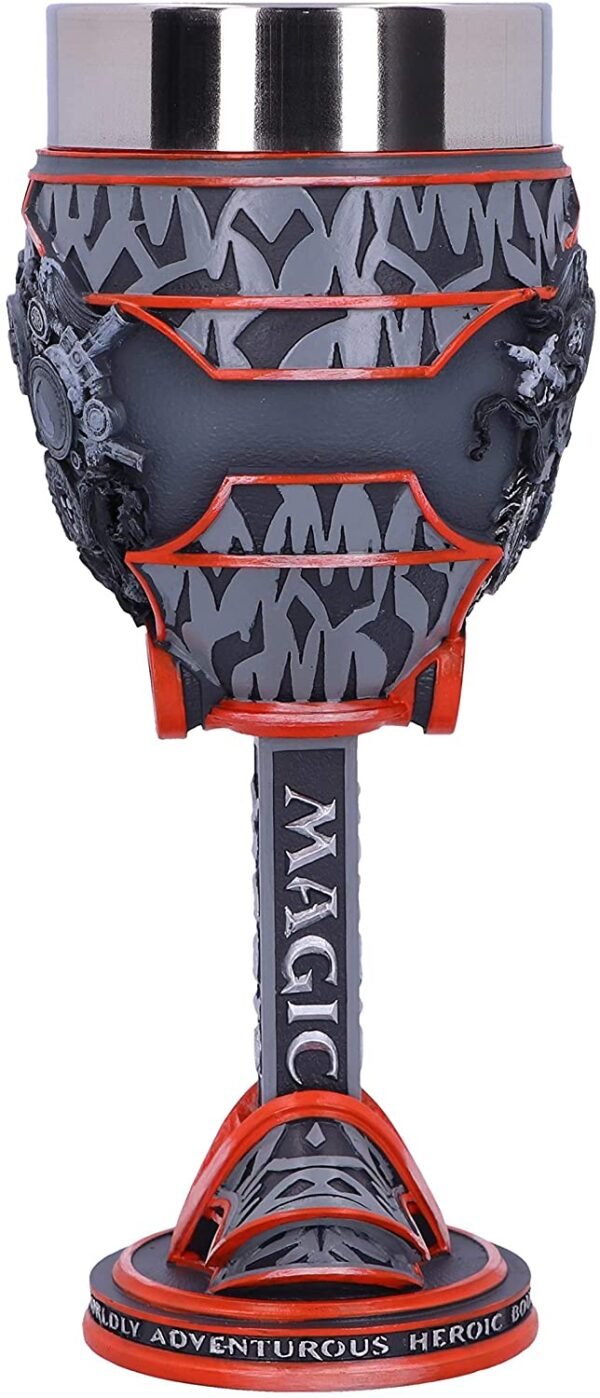 Gaming collectables~ Magic The Gathering Five Colour Wheel Goblet, Grey, 19.5cm