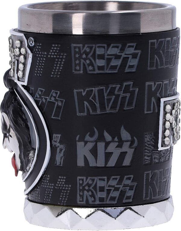 Band Merchandise~ Officially Licensed KISS Glam Range Gene Simmons The Demon Shot Glass, Black, 8.5cm