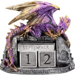 MAGICUN N.GIFTWARE~ Nightwynd Calendar 19cm Purple