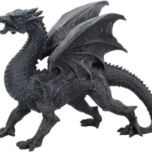 Magicun N.Giftware~Dragon Watcher Figurine 28.5cm Black
