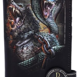 Band Merchandise~ Officially Licensed Powerwolf Kiss of The Cobra King Embossed Womens Purse, Black, 18.5cm