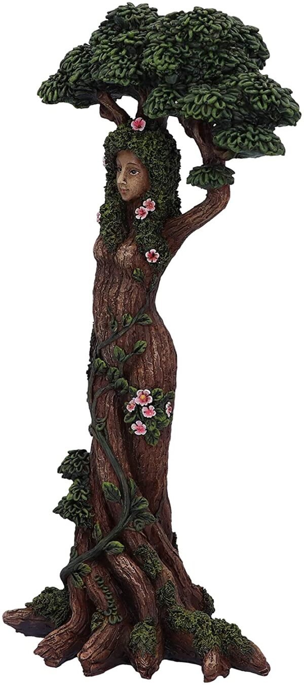 Light Collection~Mother Nature Female Tree Spirit Woodland Figurine Ornament, Brown, 30.7cm