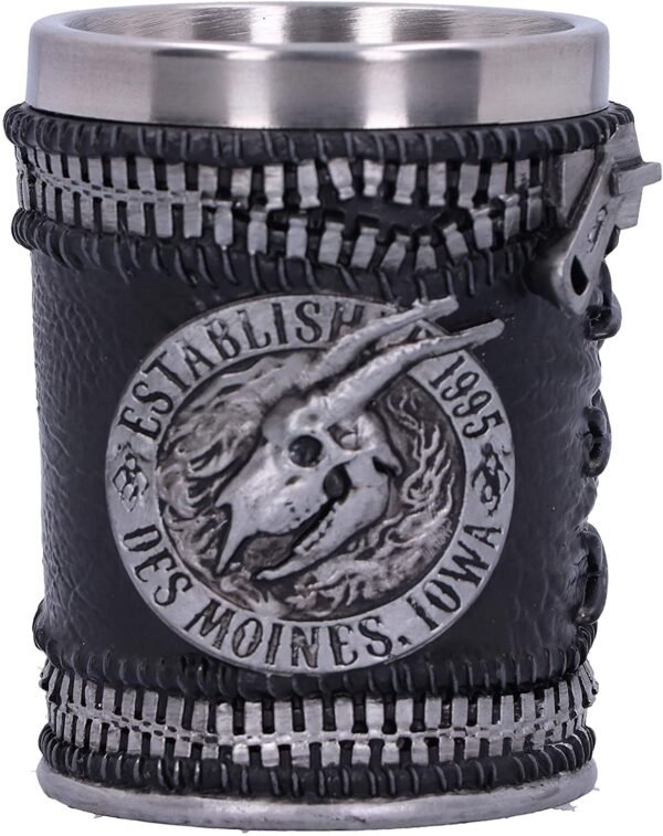 Band Merchandise~ Officially Licensed Slipknot Flaming Goat Logo Shot Glass, Black, 8.5cm