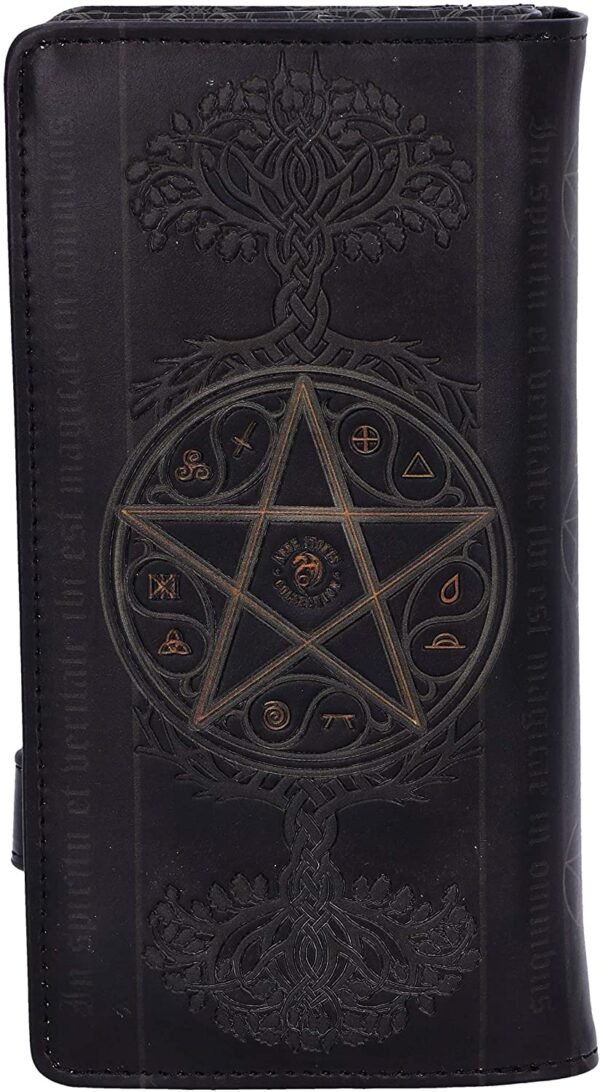 Artist Collections~ Anne Stokes The Summoning Witch and Dragon Embossed Purse, Black, 18.5cm