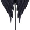 Magicun N.Giftware~Dark Angel Gothic Fallen FAE Wing Sculpture Figurine, 26cm, Black
