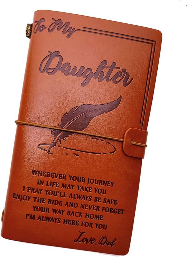 Witchcraft~to My Granddaughter Leather Journal -Follow Your Dreams and Remember to Be Awesome I’ll Always Be with You - 2 Refillable Notepads Writing Diary Gift for Girls(to Granddaughter)