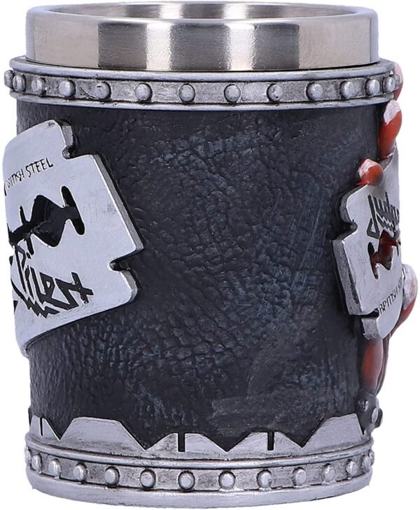Band Merchandise~ B4896P9 Judas Priest British Steel Album Shot Glass, Black, 7.5cm