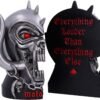 Band Merchandise~ Offically Licensed Motorhead Warpig Snaggletooth Bookends, Silver, 18cm