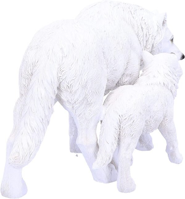 Animal Collection~ U4774P9 Winter Offspring Figurine 27.5cm, Resin, White, One Size