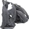 Fantasy Collection~ Dark Fury Set of 2 10cm Dragon Figurines, Black, One Size