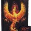 Magicun N.Giftware~Anne Stokes Phoenix Rising Mythical Bird Embossed Purse, 18.5cm, Black