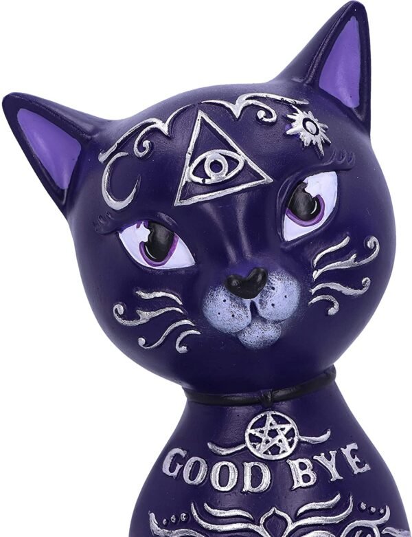Magicun N.Giftware~Purple Mystic Kitty 26cm Ouija Cat Figurine