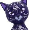 Dark Collection~Purple Mystic Kitty 26cm Ouija Cat Figurine