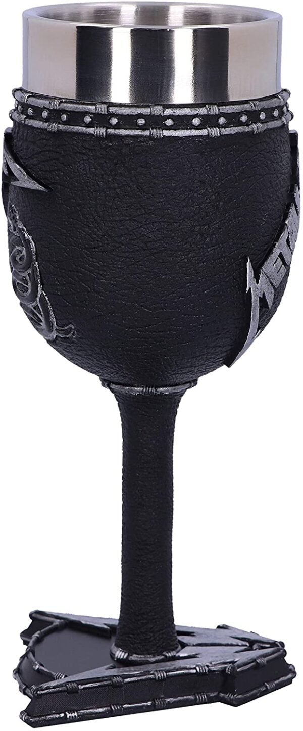Band Merchandise~ B5222R0 Officially Licensed Metallica Black Album Goblet Wine Glass , 18cm