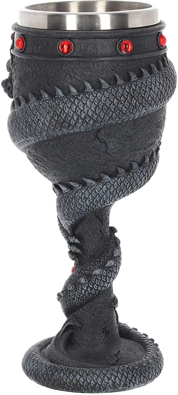 Magicun N.Giftware~Black Dragon Coil Goblet 22cm, us:one Size