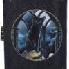Artist Collections~ Lisa Parker Spirits of Salem Black Cat Skull Map Embossed Purse, 18.5cm