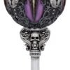Dark Collection~B4725P9 Edgar's Raven Goblet 18cm, Resin w. Stainless Steel
