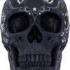 Wiccan Collection~Spirit Ouija Talking Board Skull Ornament, Black, 20cm