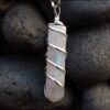 Witchcraft~Moonstone Crystal Healing Necklace - for Crown Chakra. Brings Hope, Luck and Abundance. Relieves Emotional Stress. Enhances Intuition, Psychic Abilities and Stability| with Stylish Chain
