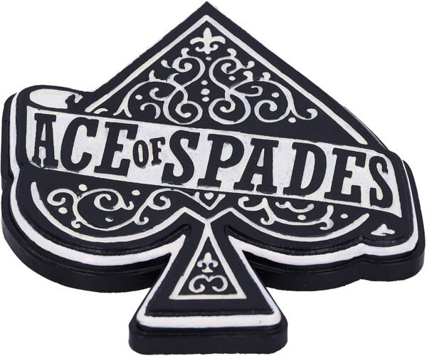 Band Merchandise~ Officially Licensed Set of Four Motorhead Ace of Spades Resin Coasters, Black, 12.5cm