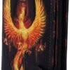 Magicun N.Giftware~Anne Stokes Phoenix Rising Mythical Bird Embossed Purse, 18.5cm, Black