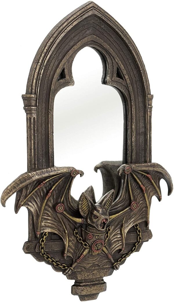 Magic  Collection~Unicorn Studios WU76892A4 Steampunk Bat Mirror