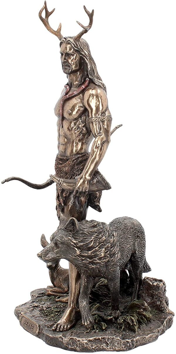 Wiccan Collection~Herne and Animals Figurine 38cm Bronze