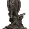 Magic  Collection~17 Inch Bald Eagle Perching On Tree Branch Antique Bronze Finish Platformed Large Animal Statue