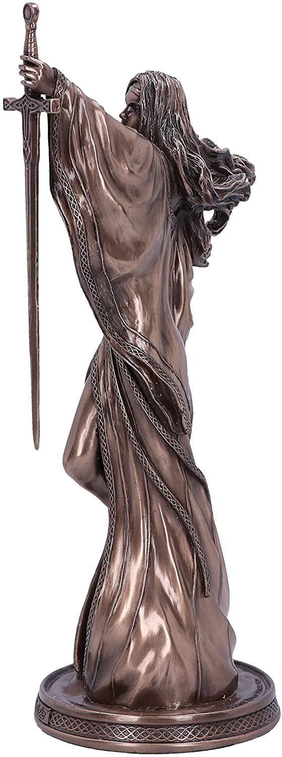 Magicun N.Giftware~James Ryman Lady of The Lake Fairytale Enchantress Figurine, 24cm, Bronze
