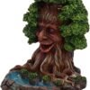 Light Collection~Elder Ember Tree Spirit Green Man Backflow Incense Burner, 8cm
