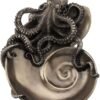 Magic  Collection~Container of Curiosity Bronze Finish Octopus On Nautilus Shell Tray