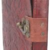 Light Collection~Greenman Leather Embossed Journal & Lock 15 x 20cm, Brown