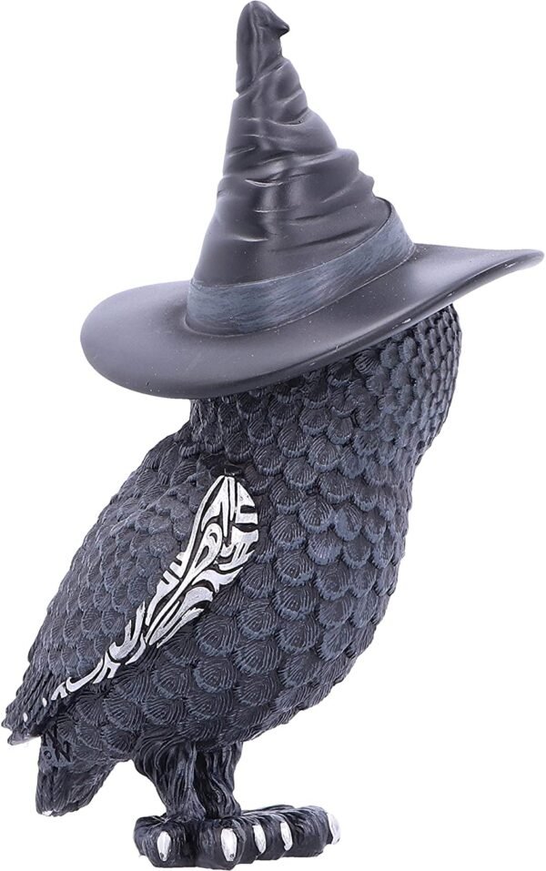 Dark Collection~Owlocen Witches Hat Occult Owl Figurine, Black, 13.5cm