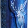 Magicun N.Giftware~Anne Stokes Fantasy Forest Elven Queen and Stag Embossed Purse, 18.5cm, Blue