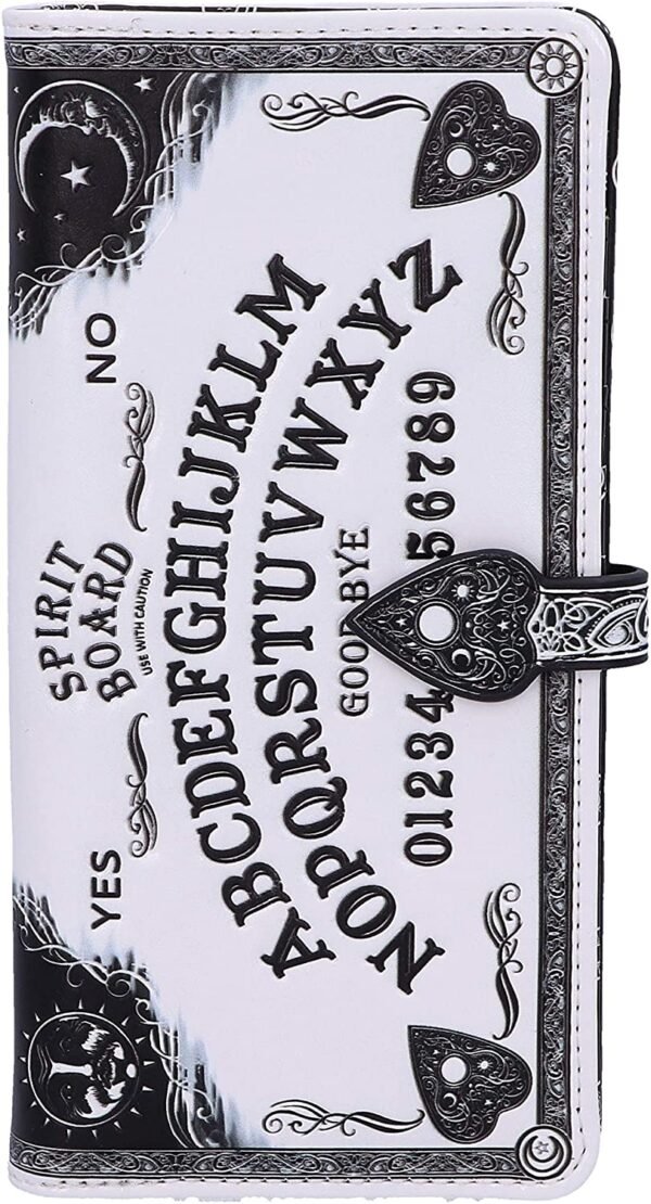 Wiccan Collection~White Spirit Board Embossed Ouija Purse, 18.5cm