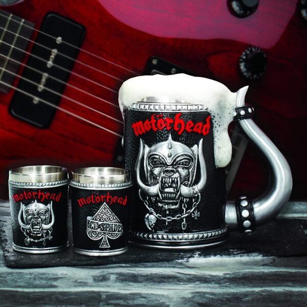 Band Merchandise~ B4121M8 Motorhead Tankard Mug 14cm Black, Resin w/Stainless Steel Insert