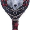 Magicun N.Giftware~White Lisa Parker Guardian of The Fall Autumn Wolf Goblet, 19.5cm