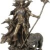 Magic  Collection~10.4 Inch Hel Norse Goddess of Underworld Antique Bronze Sculpture