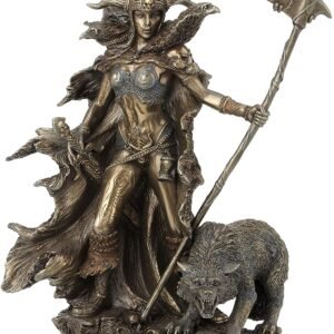81ra5jCeqTL._AC_SL1500_cdfb2be9-cd9d-458f-bf9c-8b88eaab3646 Magicun Collection~10.4 Inch Hel Norse Goddess of Underworld Antique Bronze Sculpture